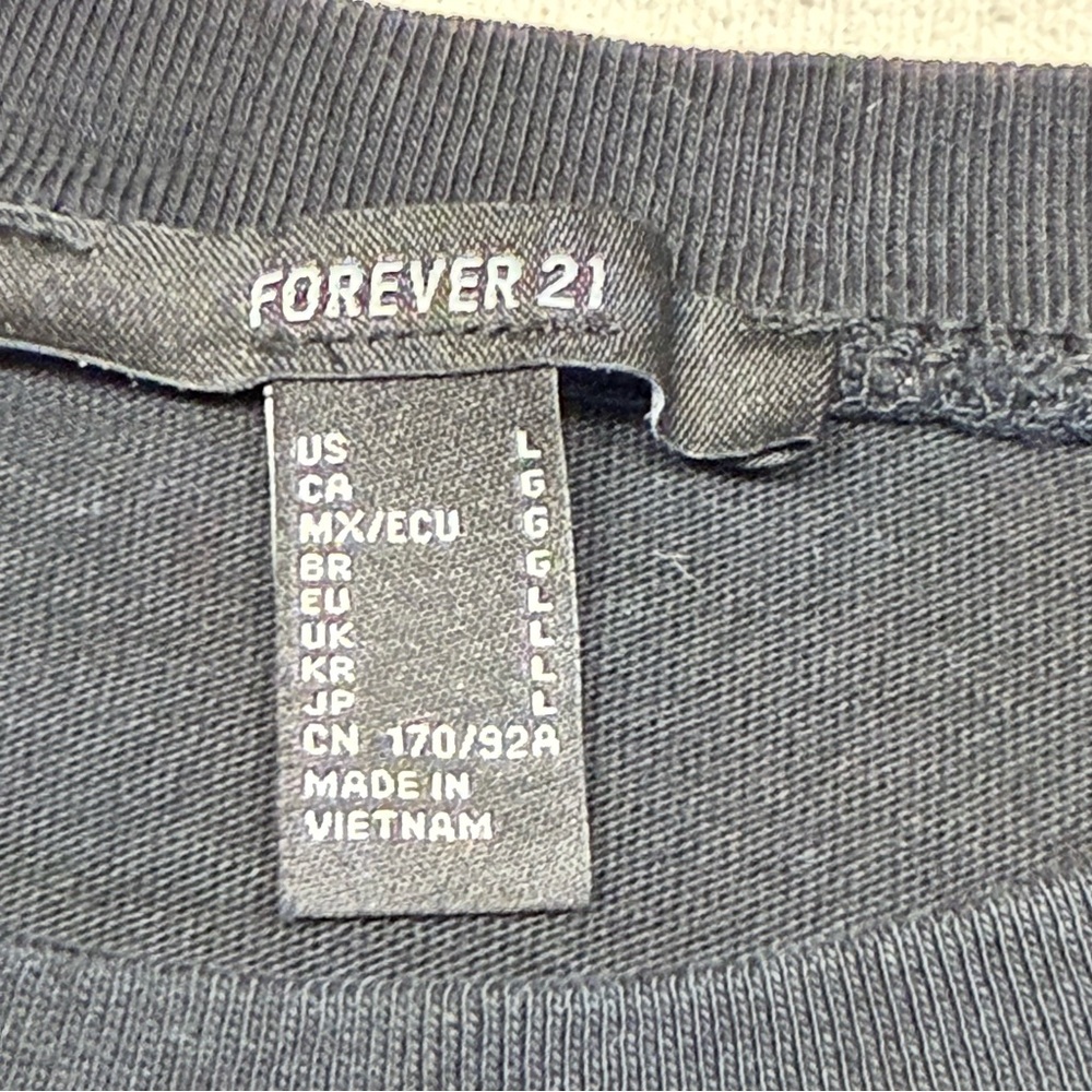 Forever 21 Black Women's Crop Top - Size Large - Picture 11 of 13